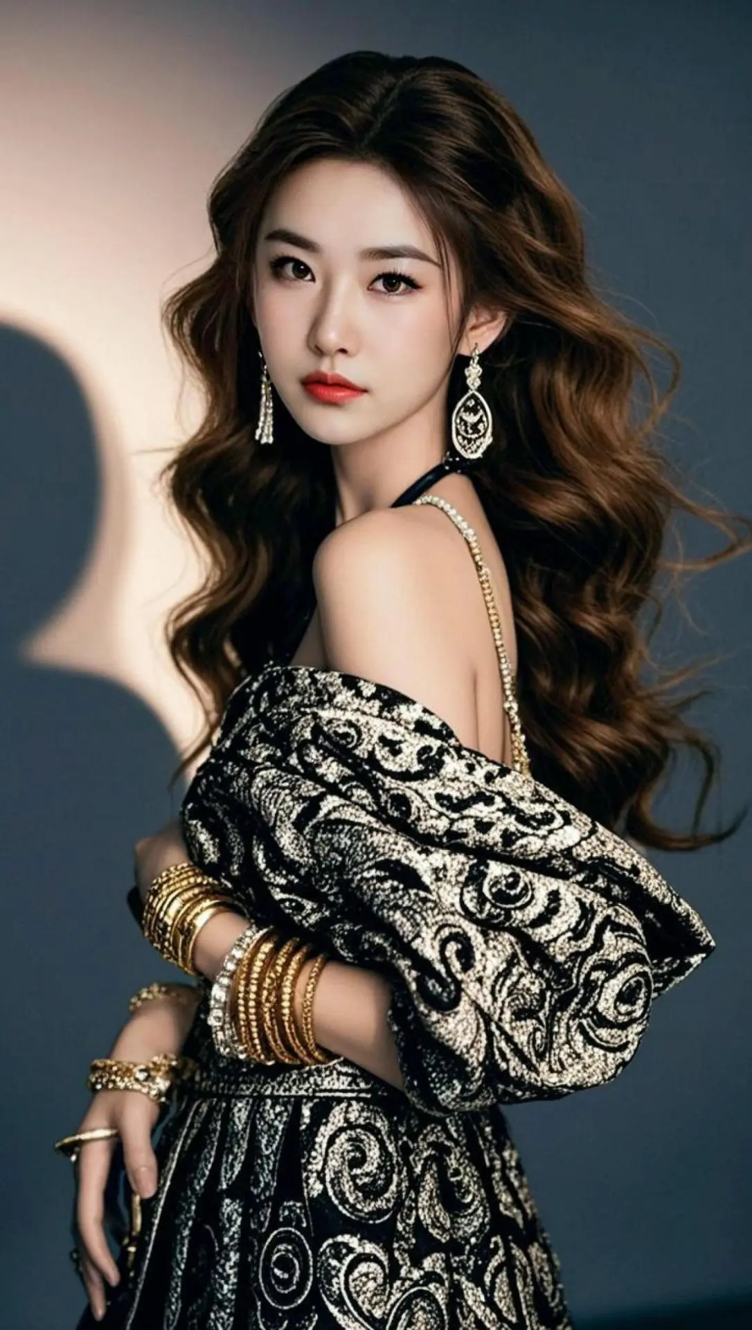 AI复古卷发写真 随变ai随便玩