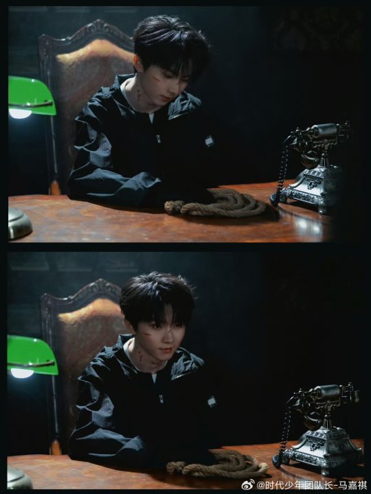 娱乐马嘉祺战损妆造马嘉祺手部特写 这个手部特写斯哈斯哈 