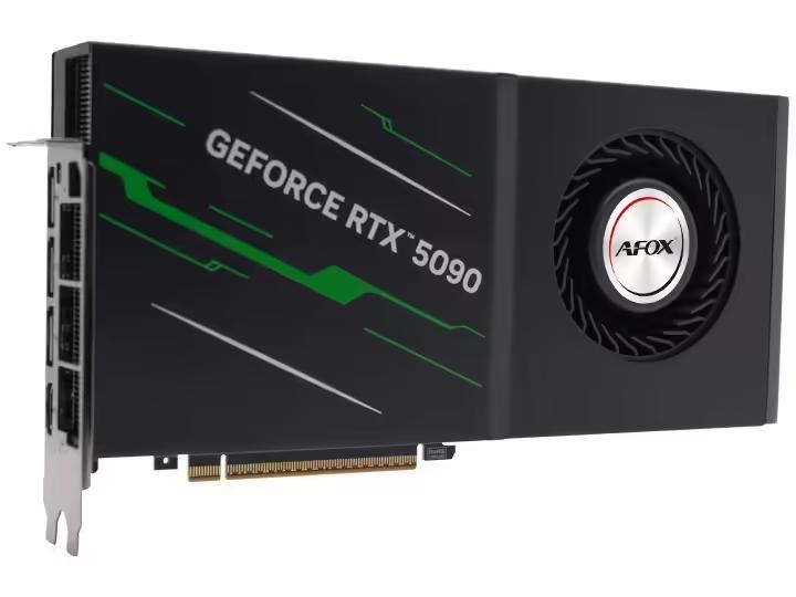 这估计是史上最丑的RTX 5090？AFOX 元富推出的RTX 5090，采用涡