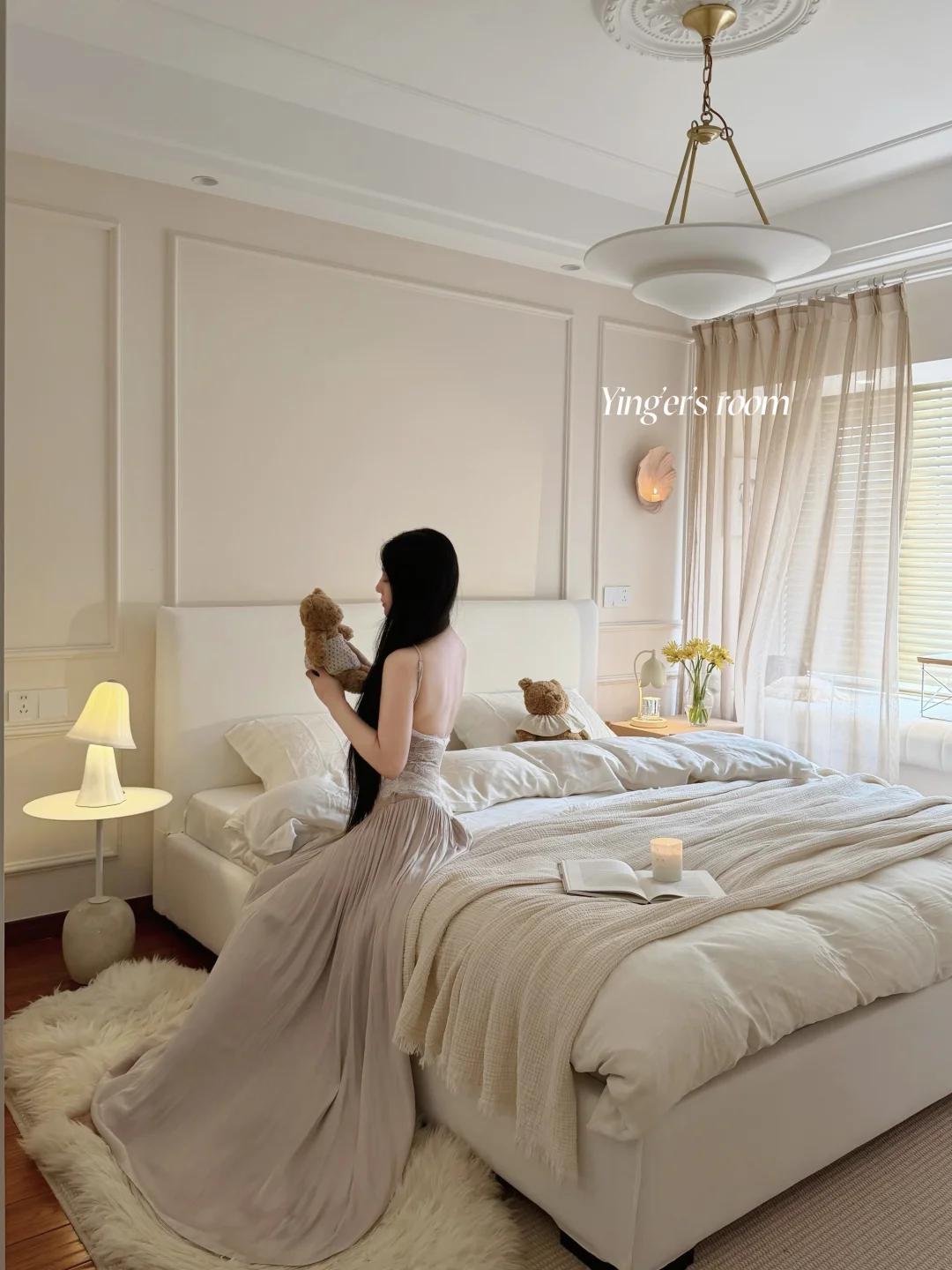 Roomtour🧺被温柔包裹的卧室，真的太貌美了！