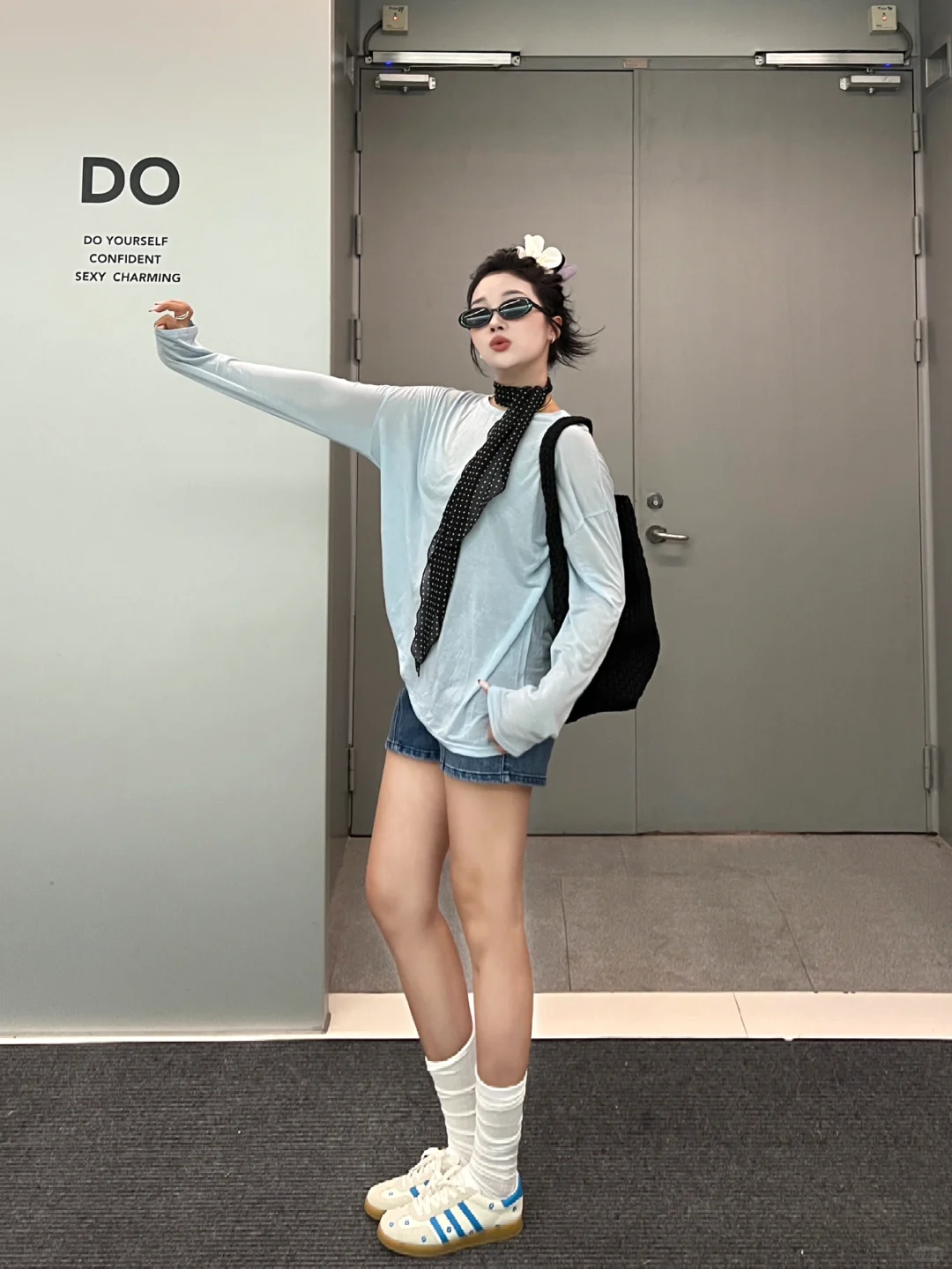 蓝到心坎里了呢