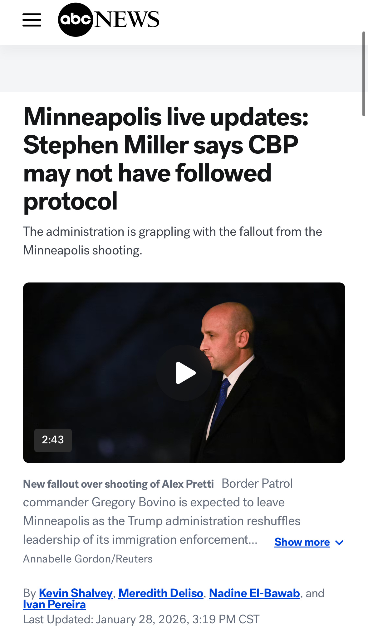 德克萨斯州州长格雷格·阿博特（共和党人，特朗普总统的重要盟友，也是移民执法的坚定