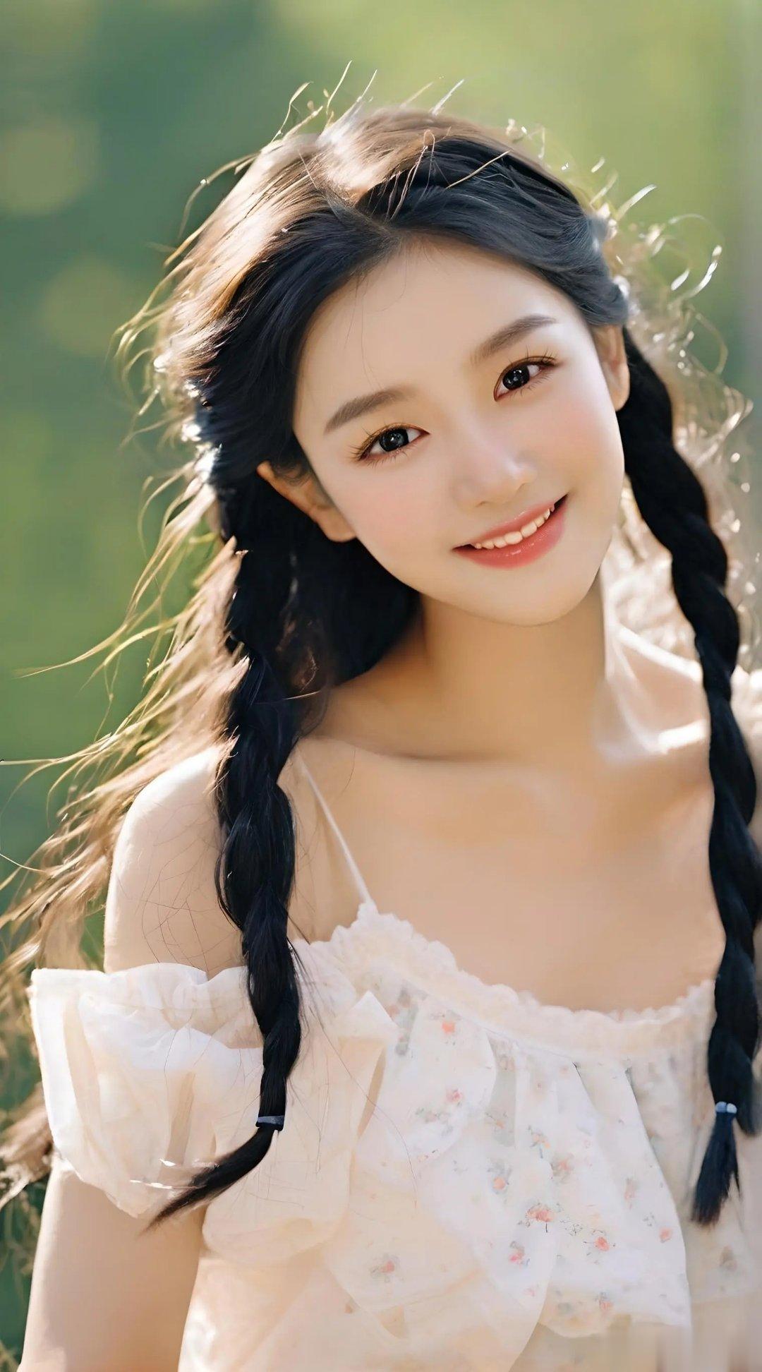 我是梳辫子好看，还是不梳辫子呢？好纠结#好看好看好看##好看好看# ​​​