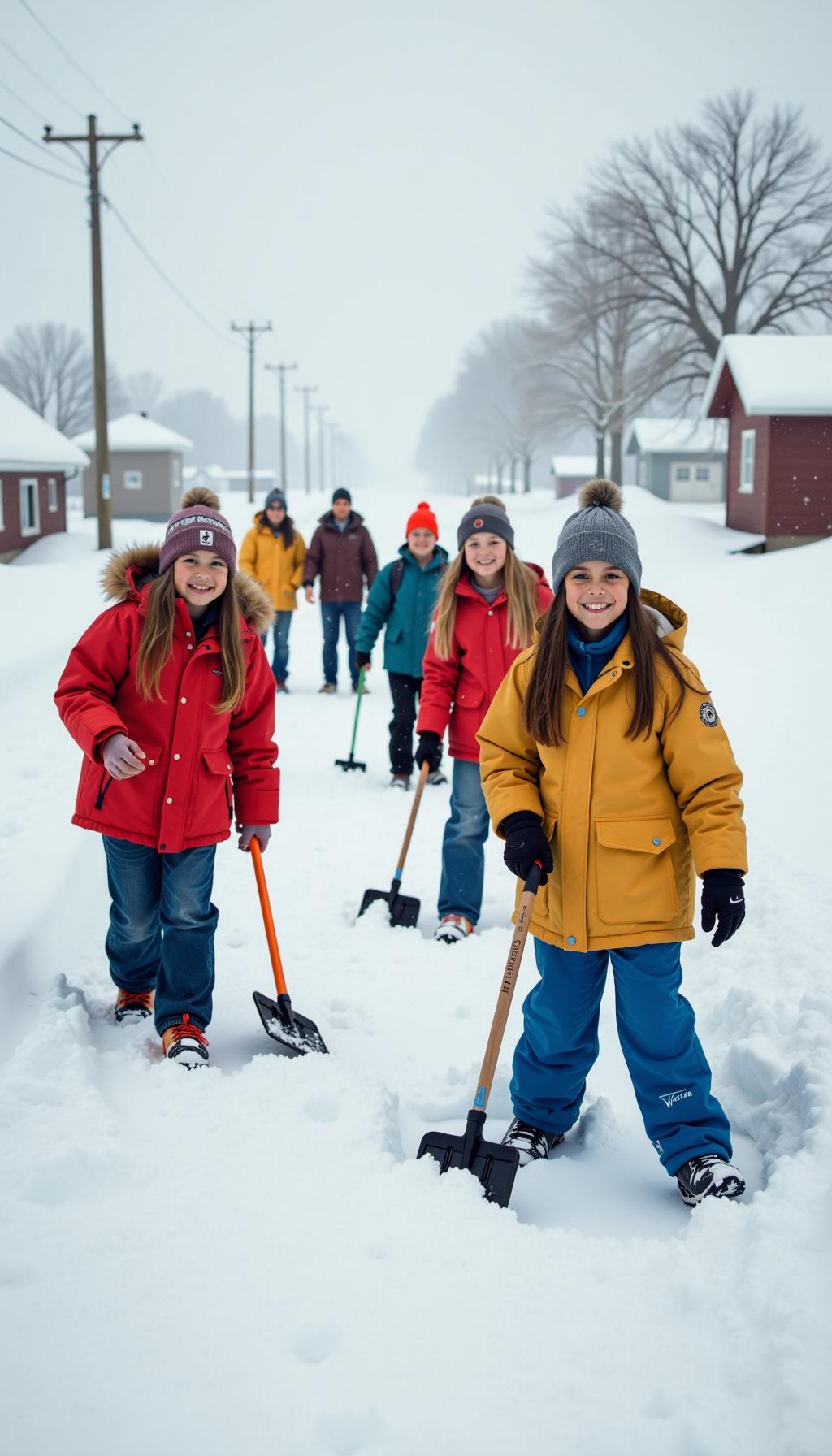 【爆款标题】雪天也有“战场”？看我们如何“豪迈”扫雪，暖到心坎里！

嘿，朋友们