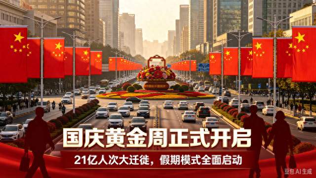 国庆黄金周正式开启！21亿人次大迁徙，解锁不一样的假期打开方式