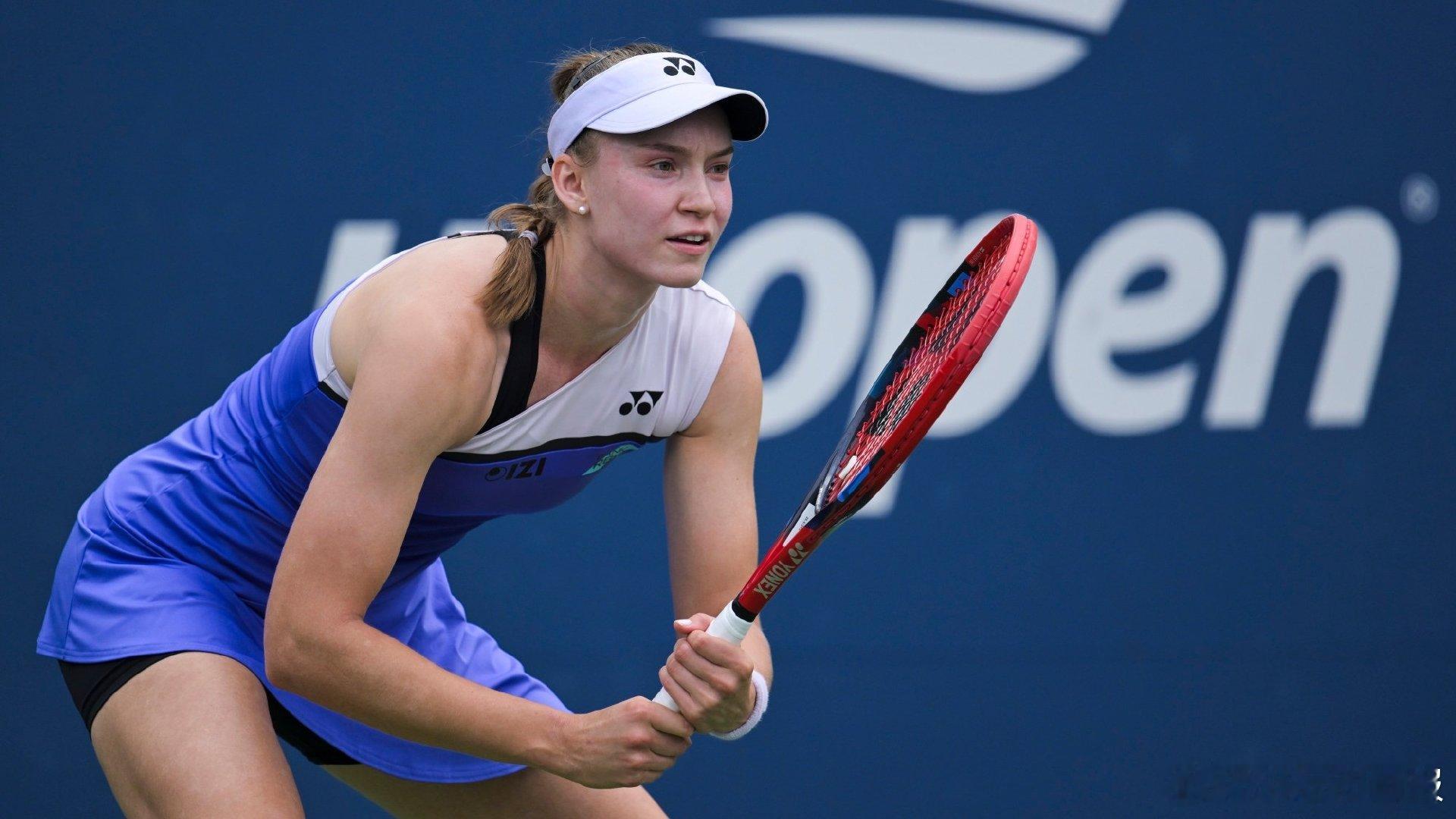 美网女单首轮🎾莱巴金娜6-3/6-2横扫外卡选手弗罗丁，取得开门红冲击世界第一