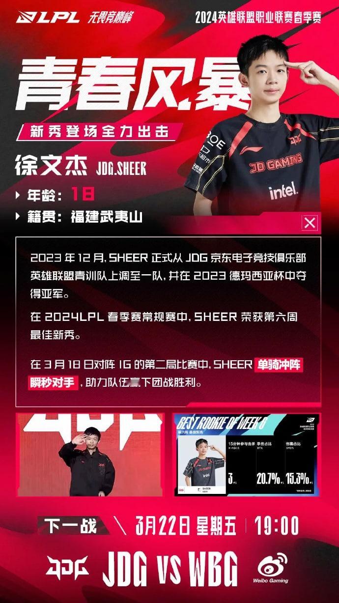 青春风暴：JDG.sheer国产上单新秀！JDG.sheer 于2023年12月