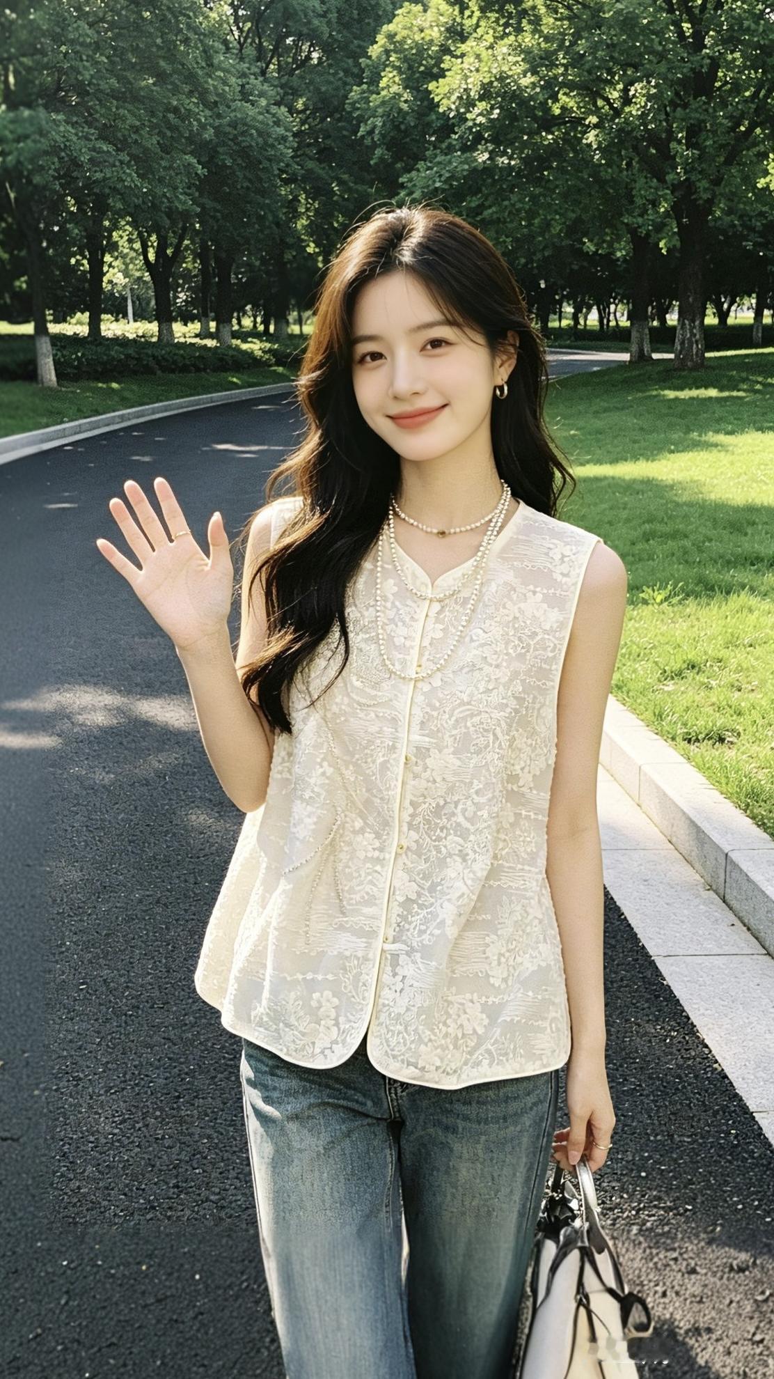 新中式上衣无袖马甲穿出高级感摆脱路人感穿搭女装穿搭