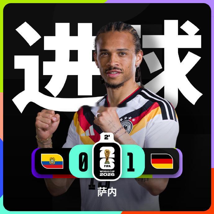 德国闪击！萨内破门 真是没想到😂厄瓜多尔vs德国世界杯 萨内破门