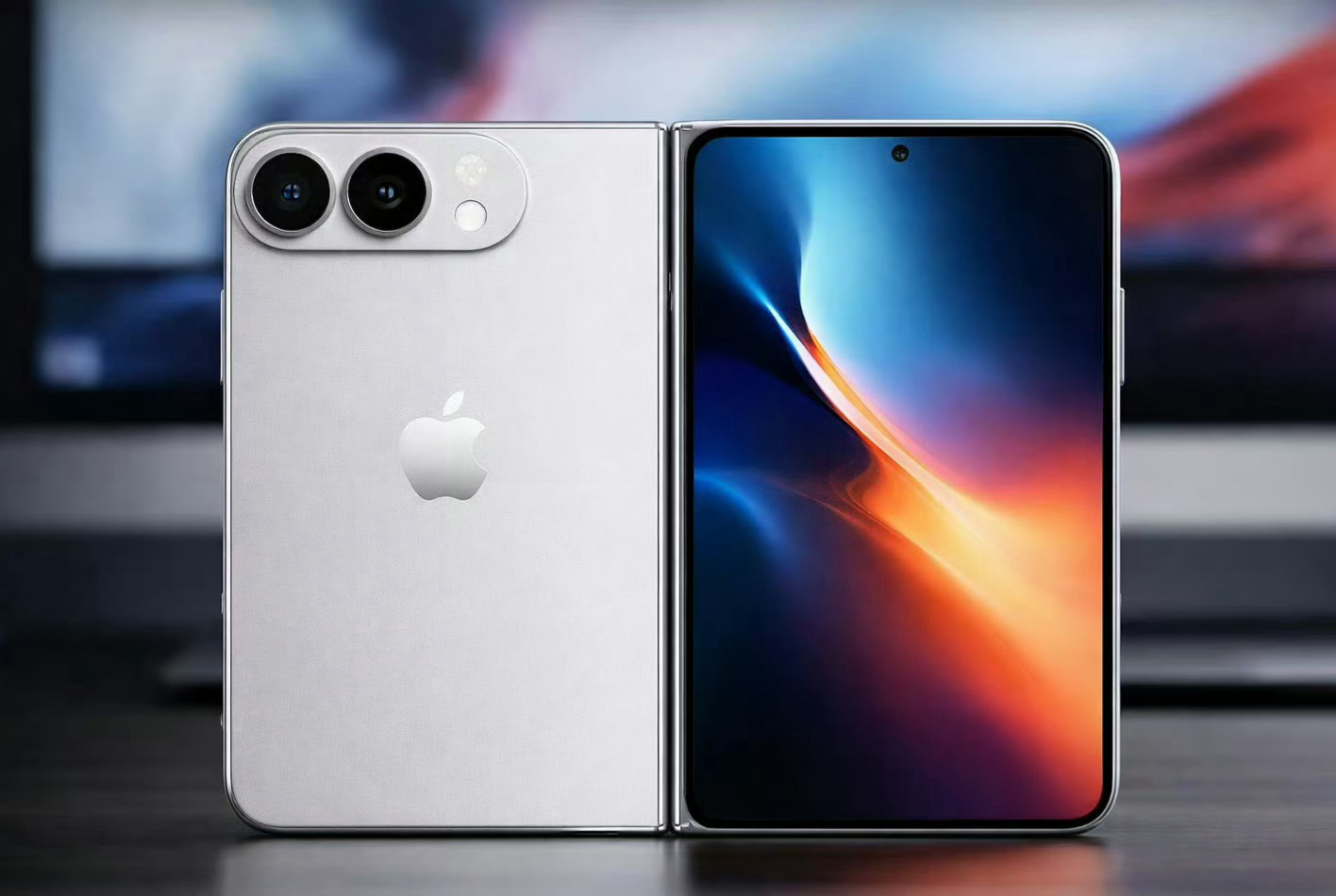 折叠屏iPhone外观实锤 iPhone Fold基本就长这样了。感觉有点直来直