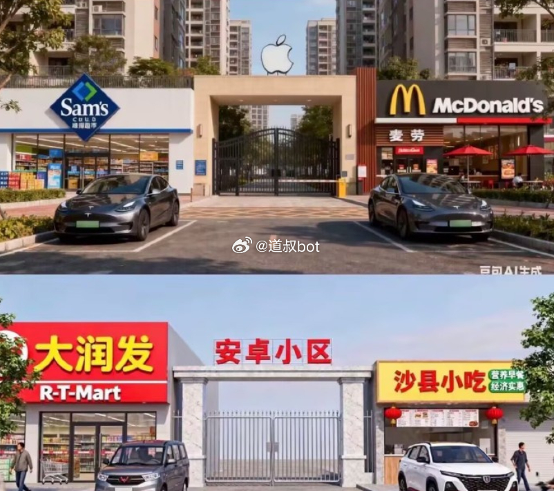 安卓小区和苹果小区。 ​​​