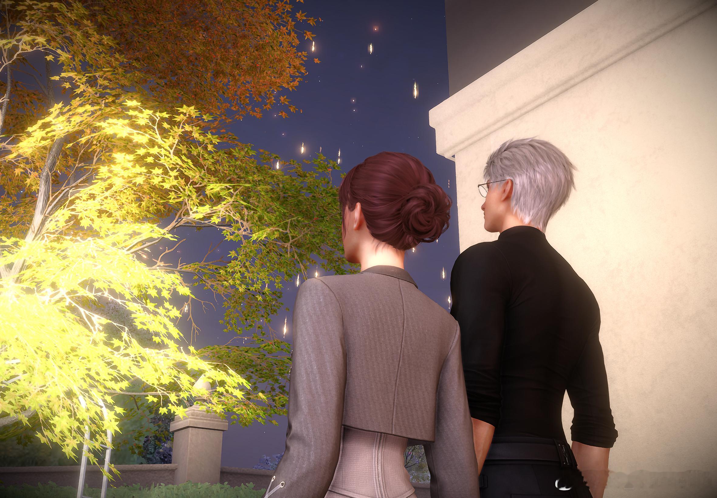 心理委员你不用来了 真的太幸福了一起看烟花 看初雪 看雨后天晴的彩虹 再相拥于暮