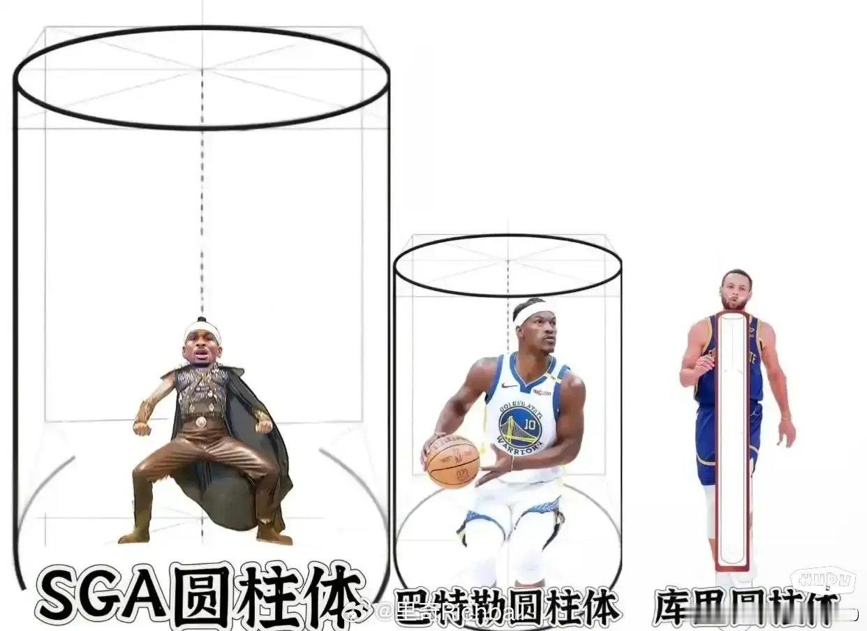 这图笑死了哈哈哈，巴特勒的正好中和一下没有圆柱体的库里[doge]这样下去雷霆不
