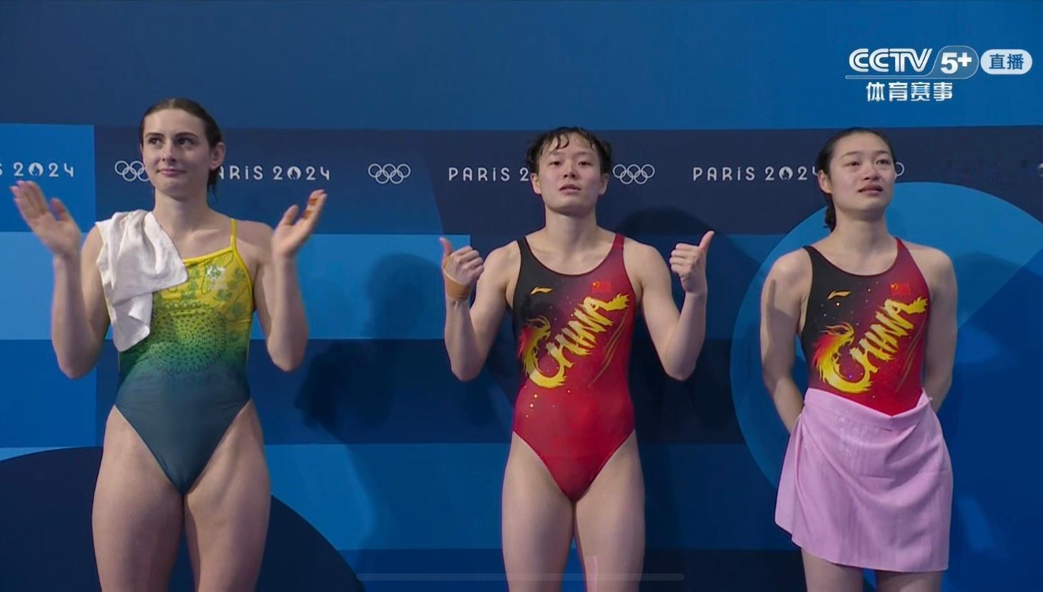 女子三米板没有一二带回，但昌雅妮在第一跳失误的情况下追到铜牌也很棒啦！跳水梦之队