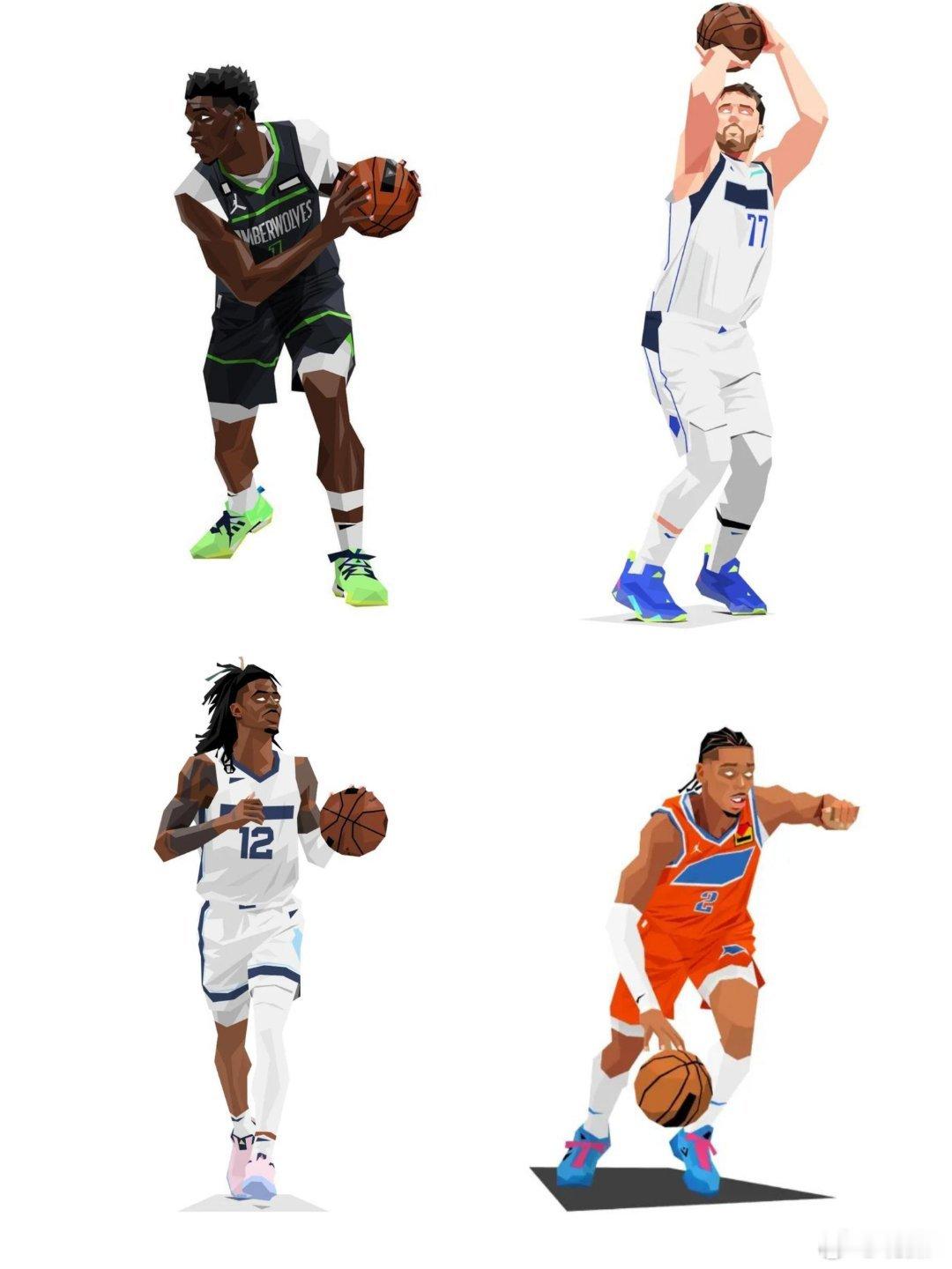 这四位谁最有机会成为队史第一人？#NBA[超话]#森林狼，独行侠，灰熊，雷霆 ​