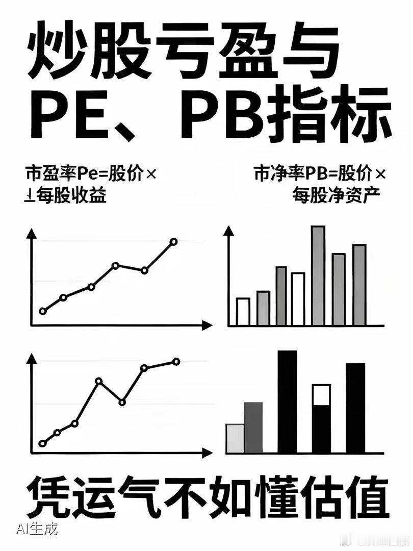 看不懂PE、PB，你的炒股亏盈全凭运气为什么你炒股总追高被套、抄底抄在半山腰？不