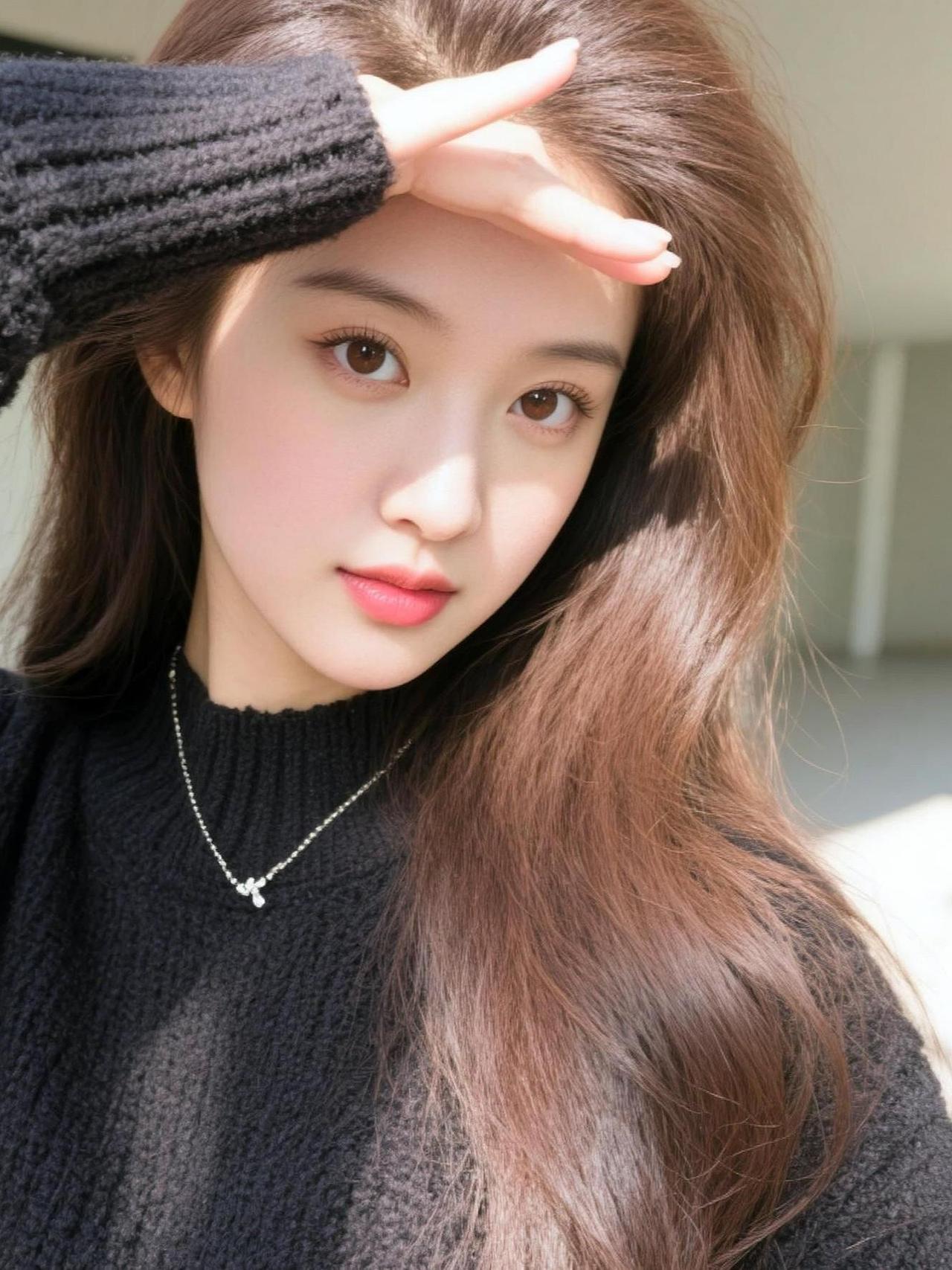 AI毛衣逆光自拍 抖音ai创作