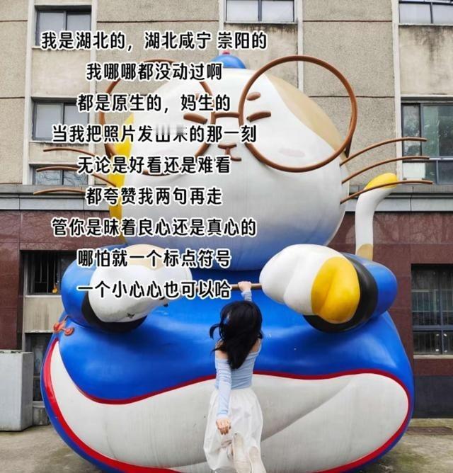 湖北崇阳妹子纯原生，发照求夸。现在网红全是科技脸，这种真实的太难得了。不管美丑，