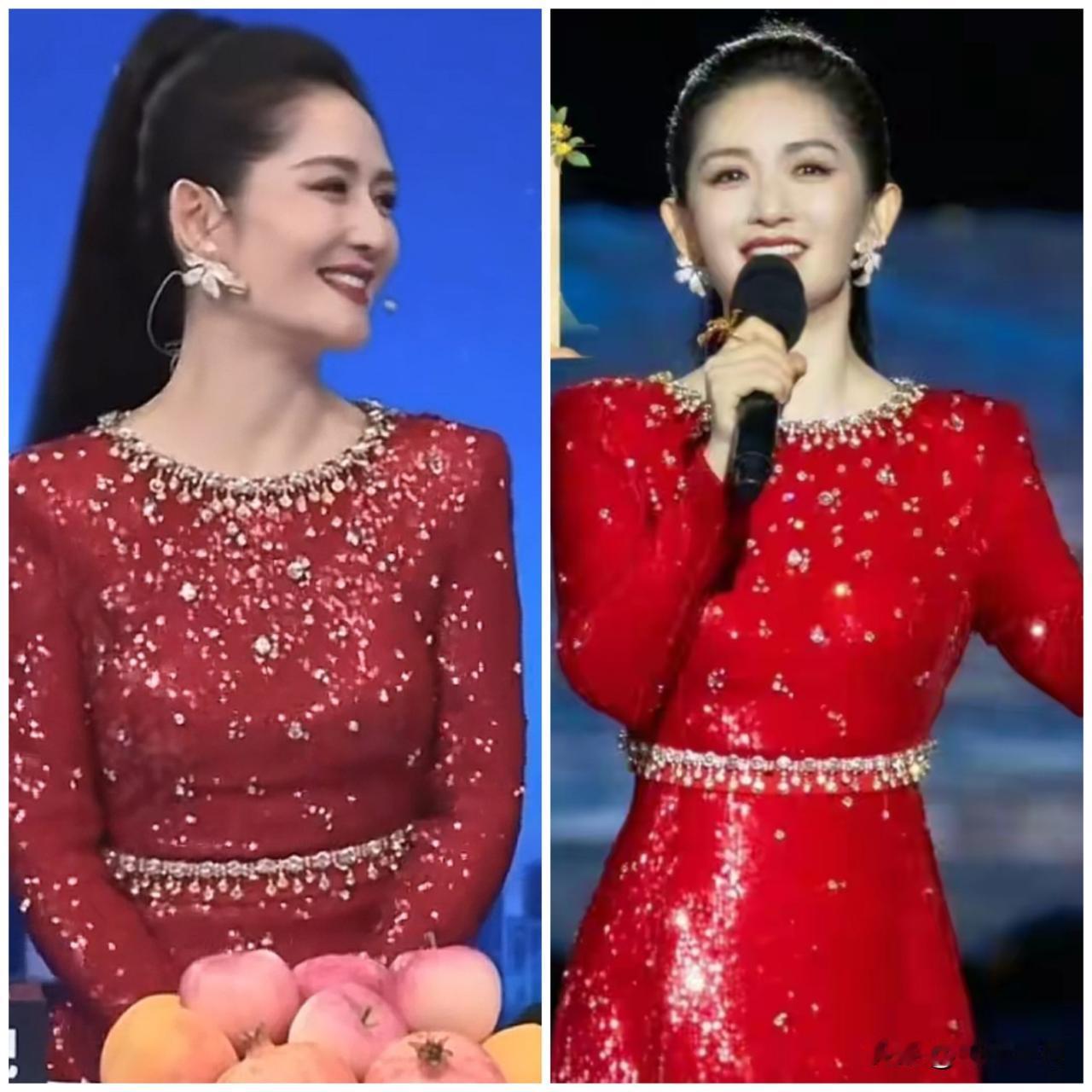 网友说，谢娜在央视的中秋晚会上端起来了。其实能收能放是好事，谢娜如今也是三个孩子