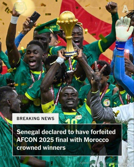 【卡拉格评述 非洲杯冠军被改判给摩洛哥 】“等等……塞内加尔赢得了非洲杯决赛，观