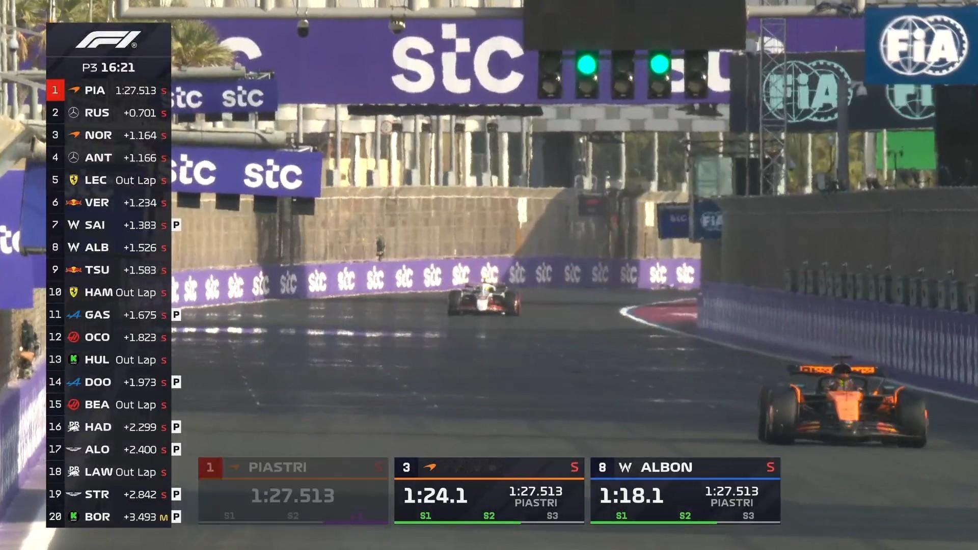 F1 三练这差距😲2025F1沙特大奖赛 ​​​