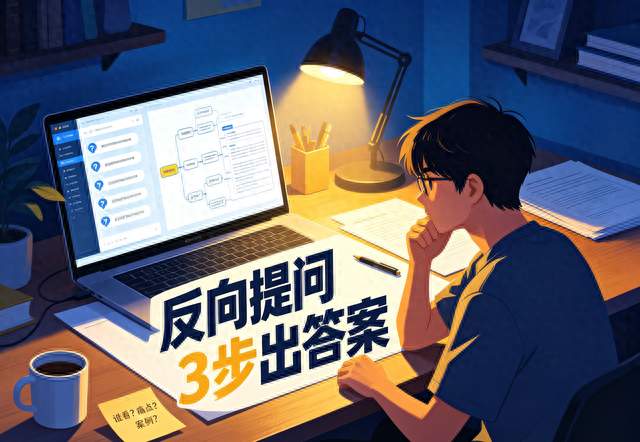 用DeepSeek别直接问，反向提问3步，问出你没想到的