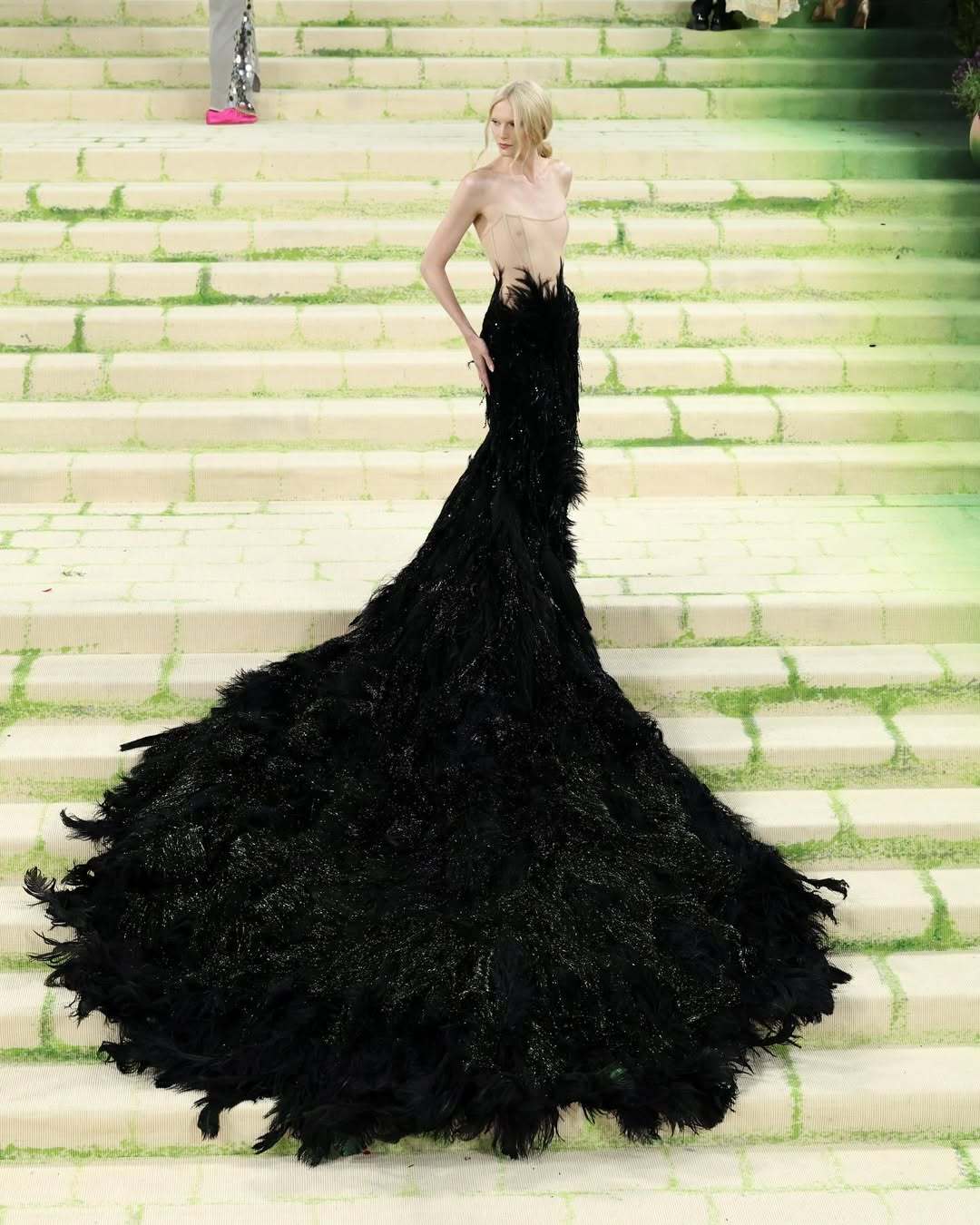 Alex Consani in Custom Gucci for Met Gal