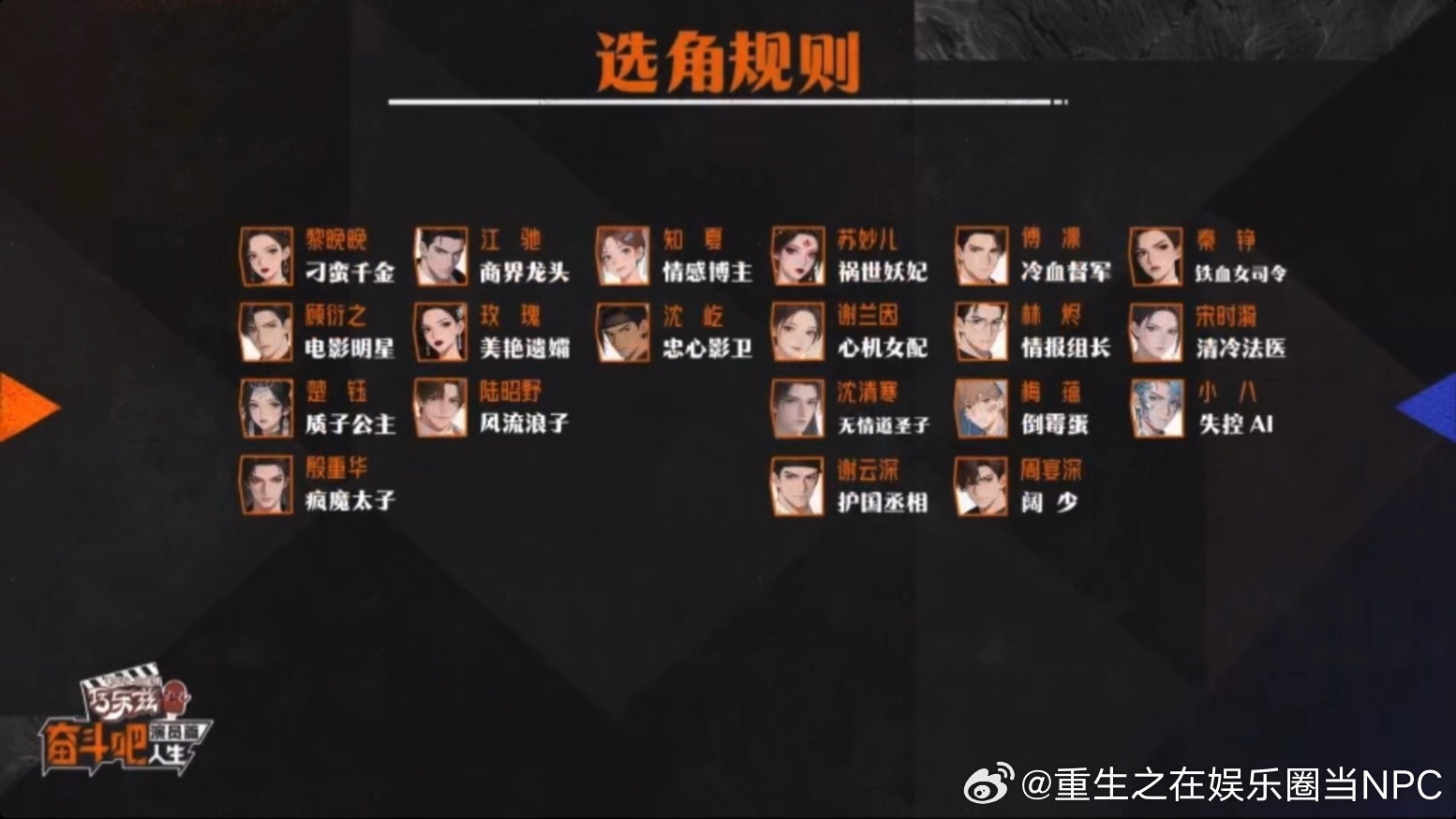 找到秦海璐来演综的原因了 原来《奋斗吧人生》的赛制是“霸总小说拍摄真人秀”！ 秦