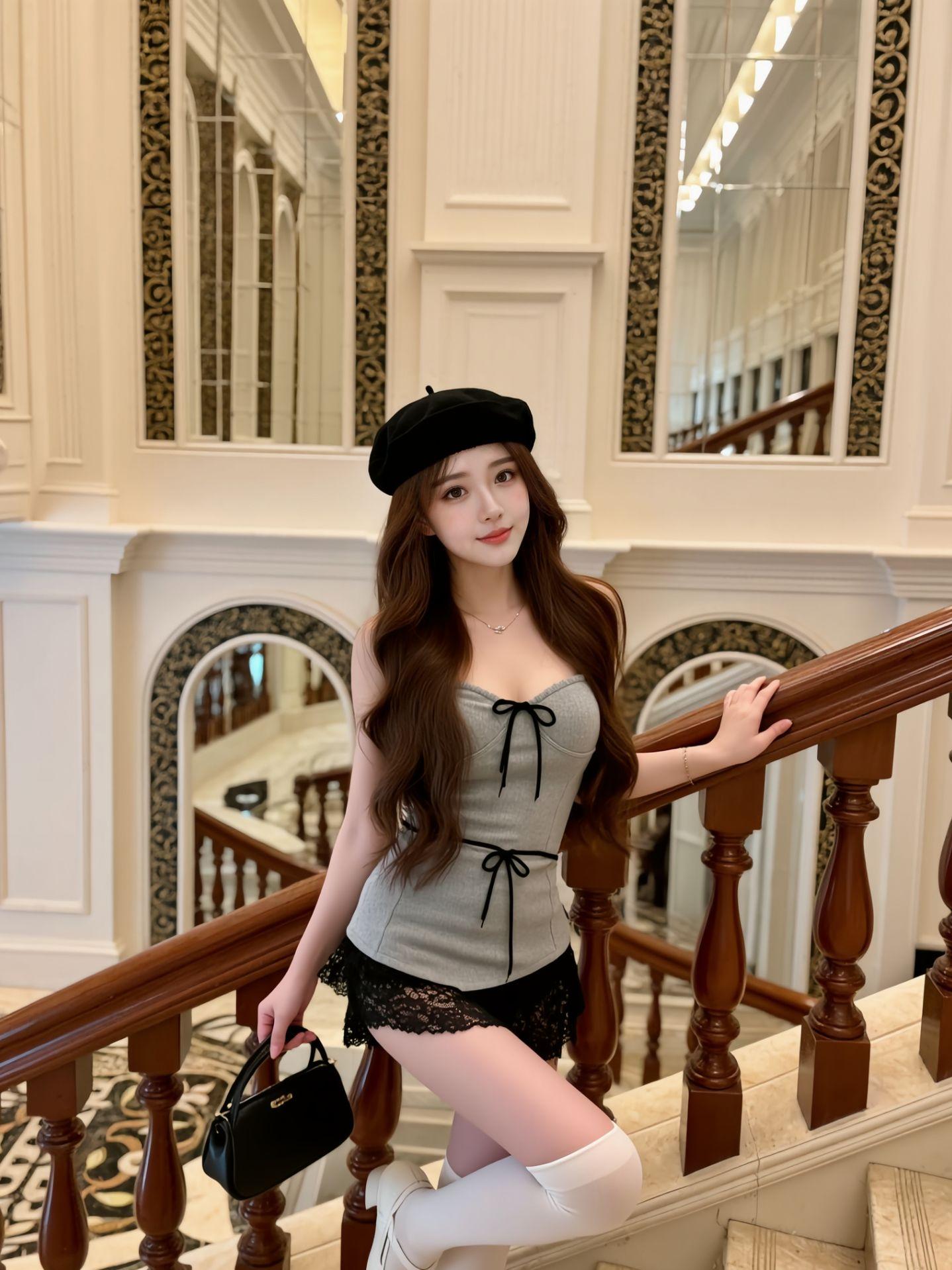 AI洛丽塔楼梯照