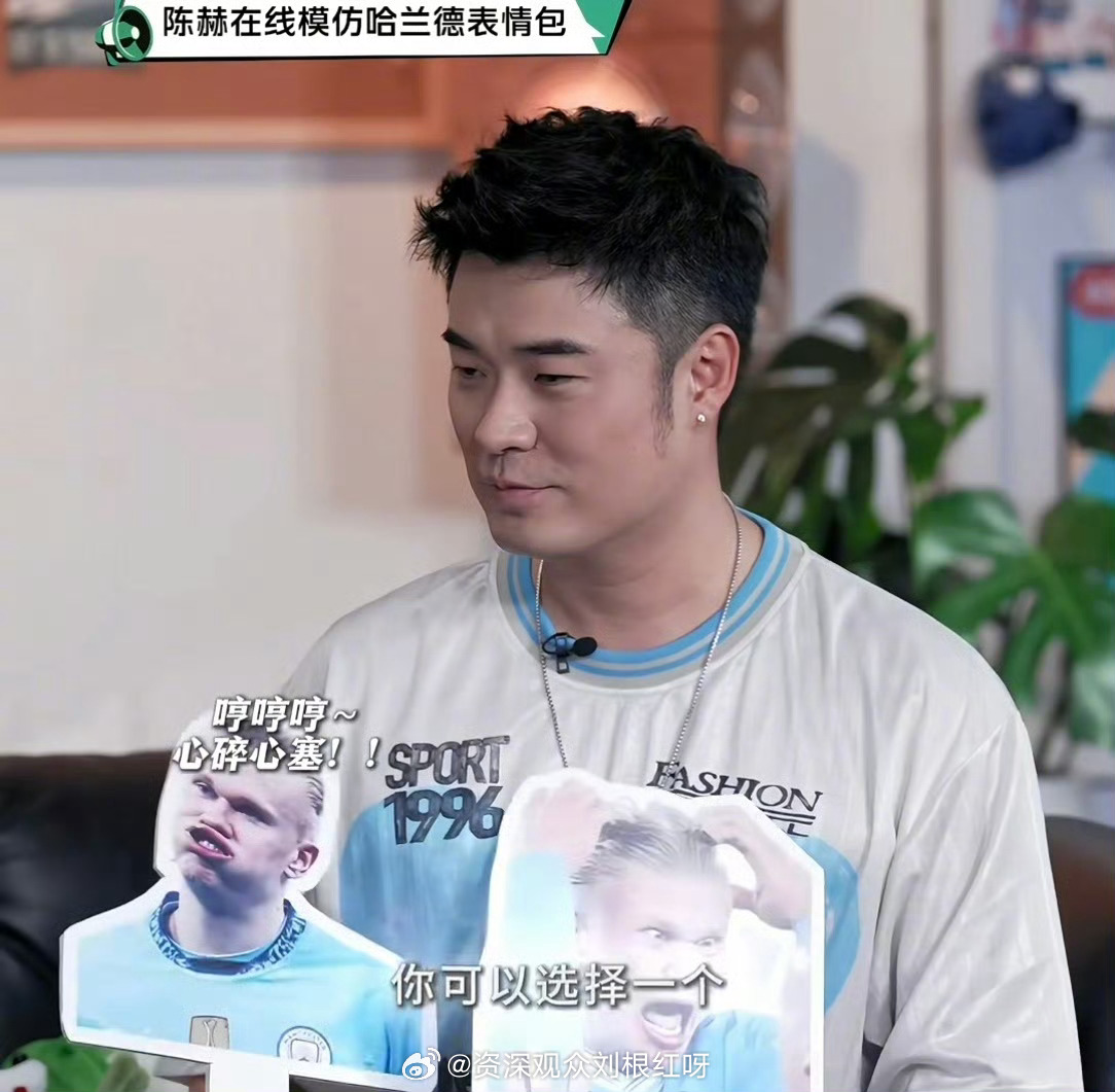 陈赫内娱哈兰德陈赫复刻哈兰德表情包陈赤赤一直都是表情包大户来的…陈赫你这是内娱哈