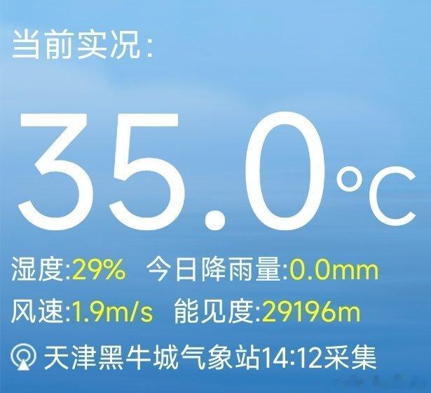 市区气温达到35.0℃，今年的首个高温日。和常年同期平均高温日6月1日相比属于正