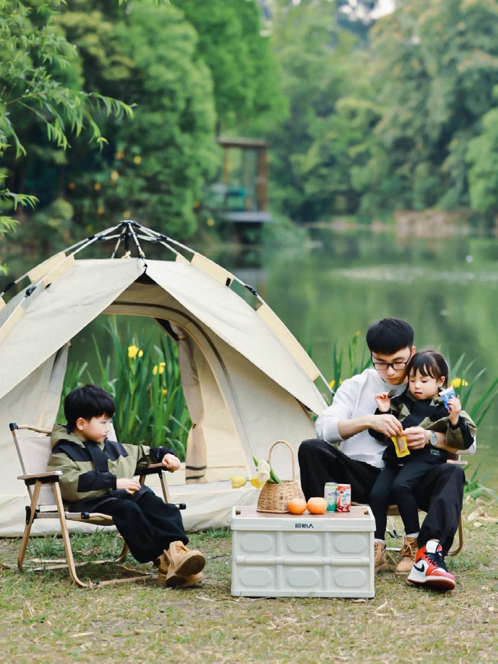 成都遛娃✅｜带上帐篷去湖林涧感受春天~