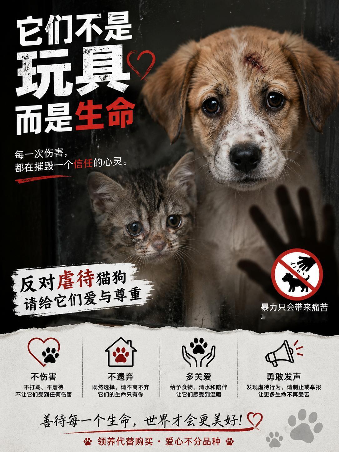 重庆官方通报李某被指虐狗它们不会说话，却会疼！每一只流浪猫、流浪狗，都是一个鲜活