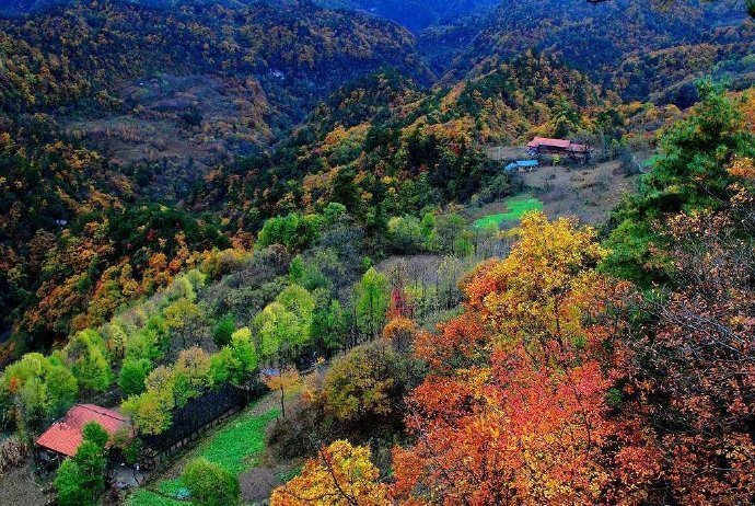四川米仓山大峡谷，以山、水、峡谷景观为主，融合林、泉、洞等自然景观和红色文化于一