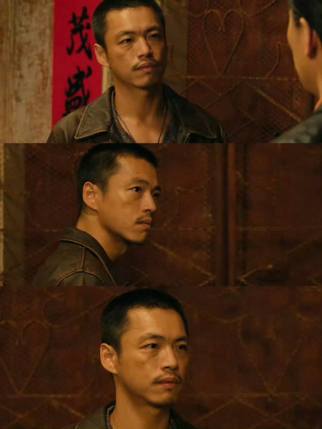 李查东 硬汉柔情 骂兄弟时嗓门震天，眼神却藏满担忧；拜叶海棠阿婆恭谨肃穆，护阿寻