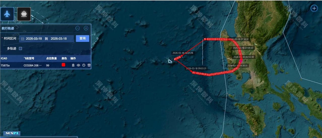 现场图片没有等来，航迹图曝光了。
一直等菲律宾公布侵入中国黄岩岛的图片，但是一直