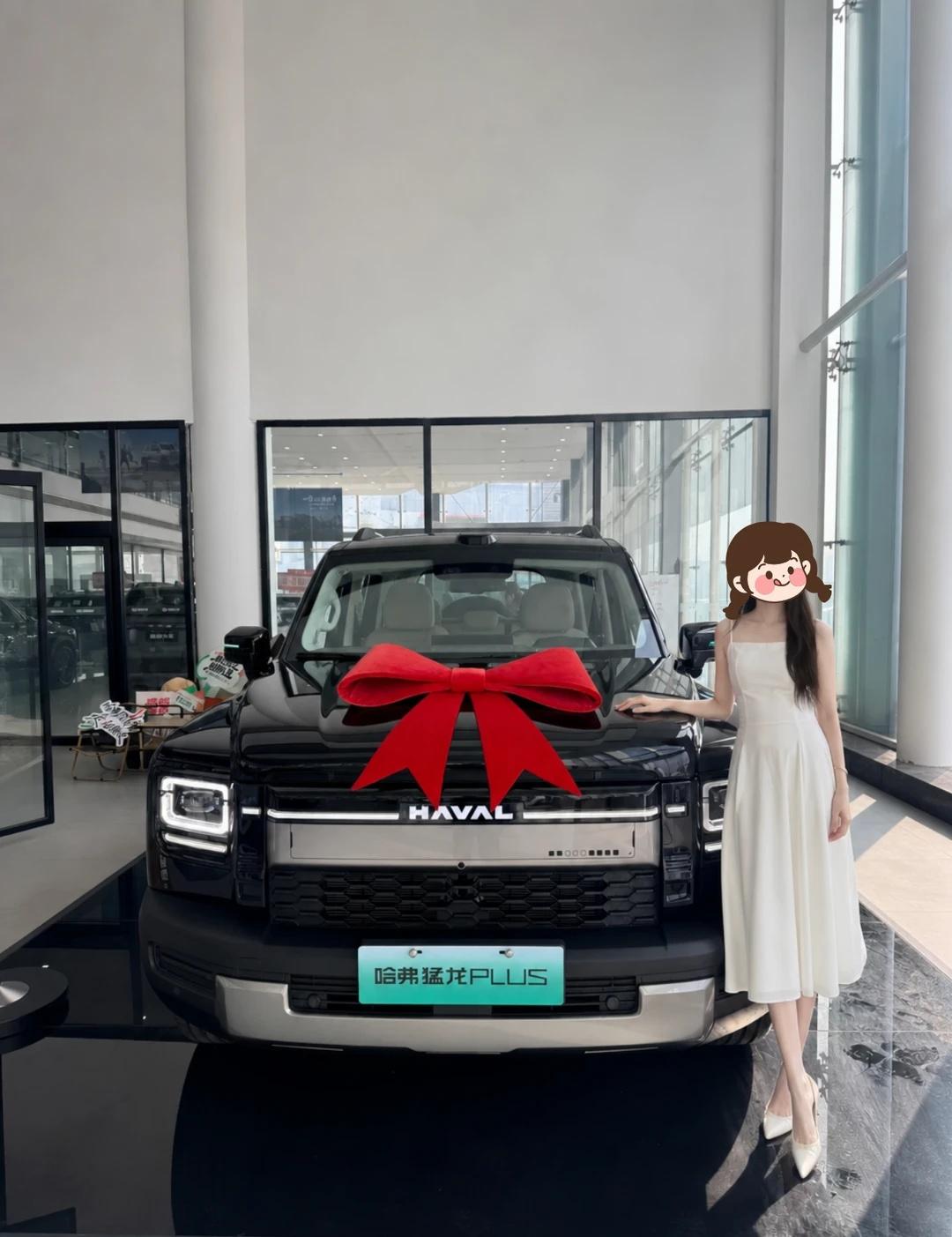 解锁人生第一辆车猛龙plus
🚗提车四周啦！终于发照片咯
（虽迟但到~~
从此