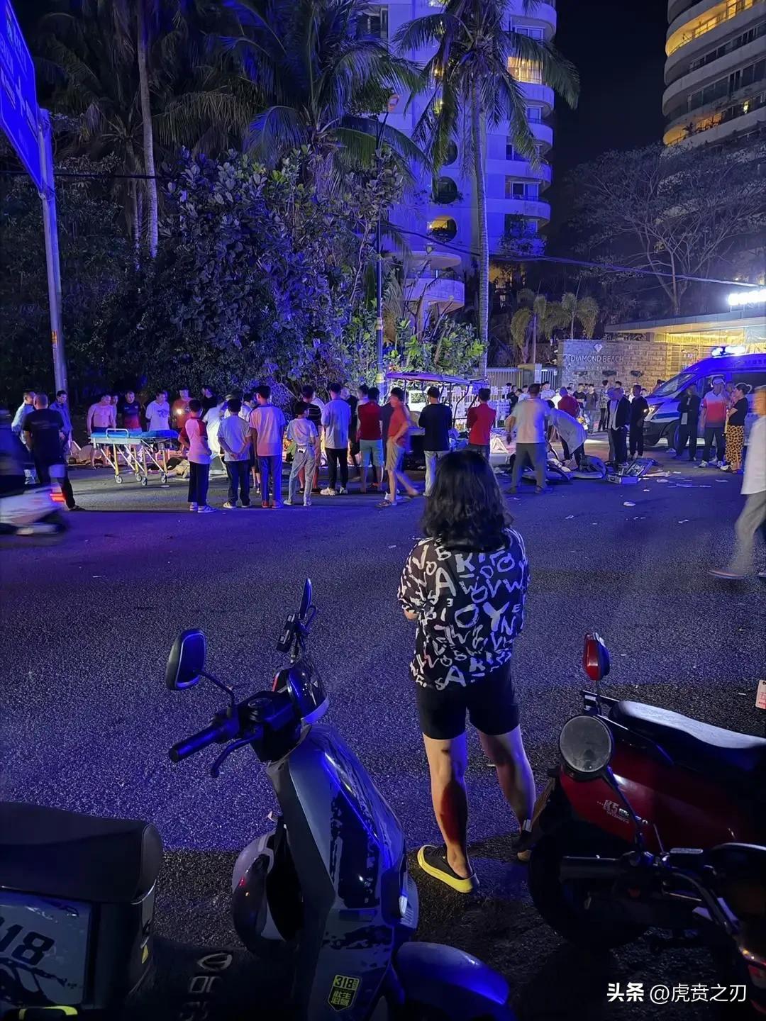 3月20日林某开越野车撞上非法营运的四轮车，肇事致2死5伤后逃逸，海南陵水警方通