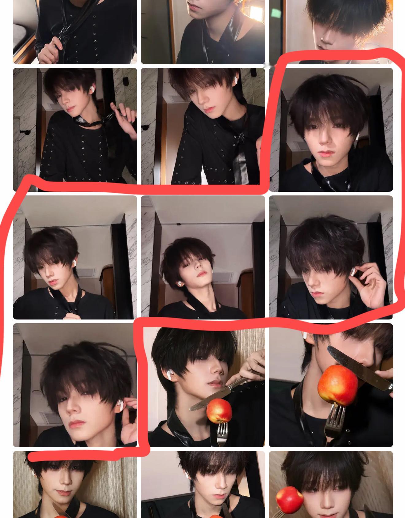 这几张的比例是9:16肯定是视频里截出来的求你把视频发在泡泡。王橹杰我求你 肯定
