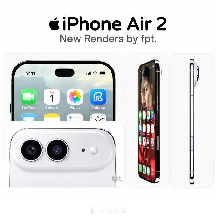 iPhoneAir2电池容量曝光大概就是：1️⃣ 2nm 工艺的A20系列芯片；