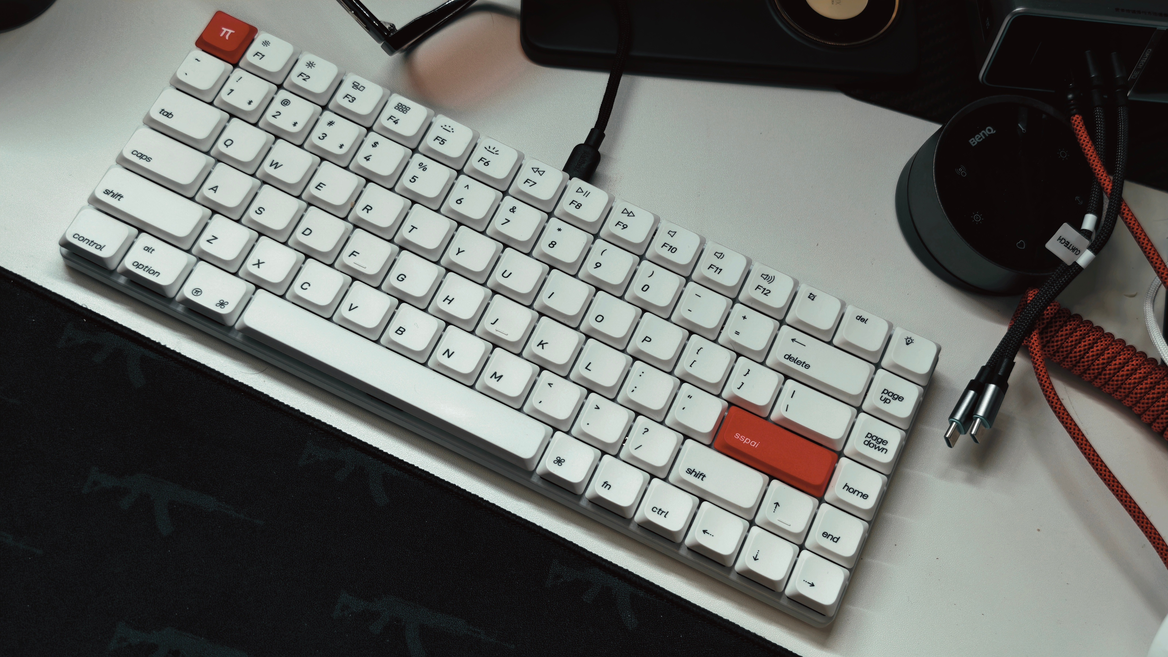 最近的码字搭子 ​​​Keychron K3 Pro 青轴得益于矮轴设计，触发键