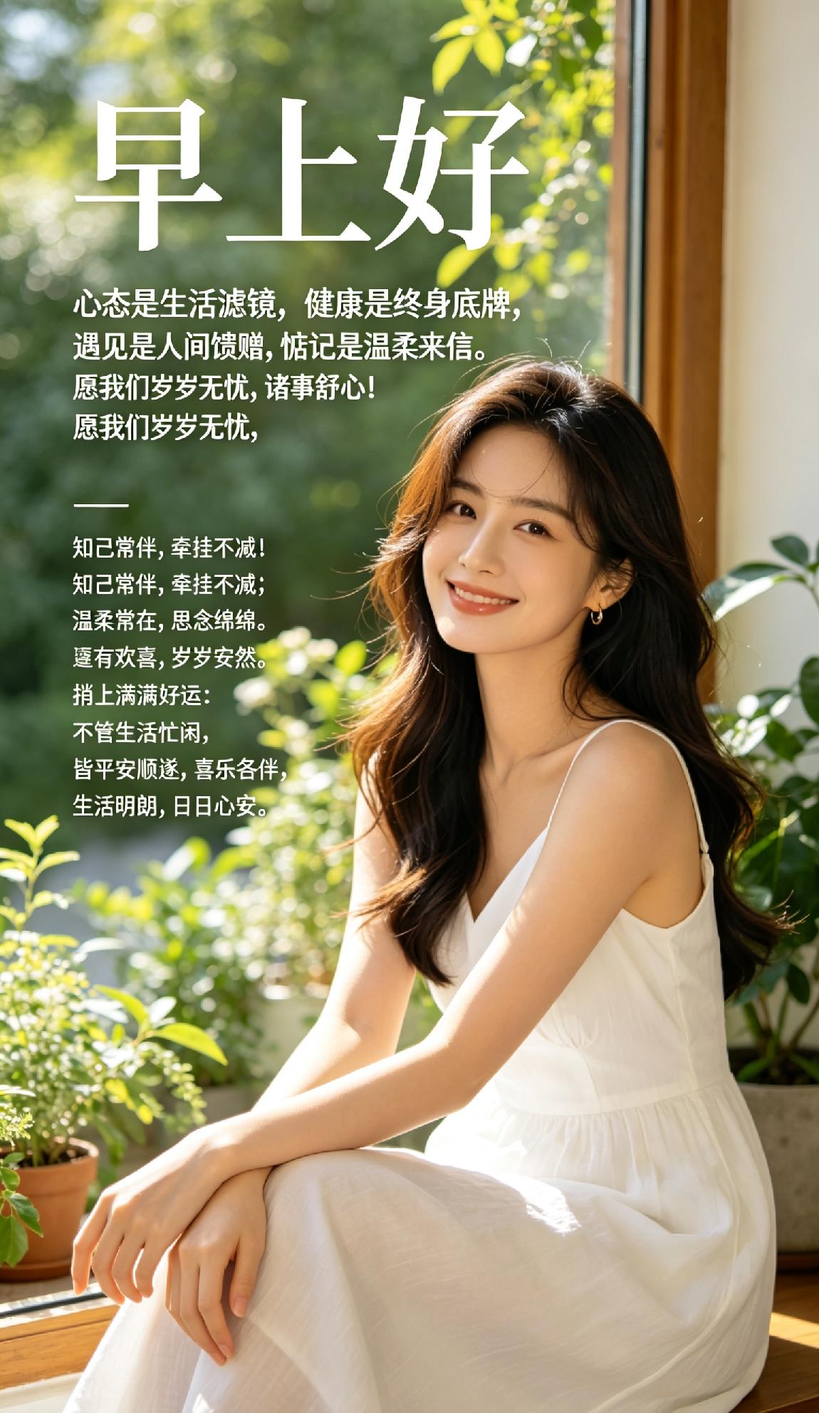 🌸早上好🌸
 
心态是生活滤镜，
健康是终身底牌，
遇见是人间馈赠，
惦记是