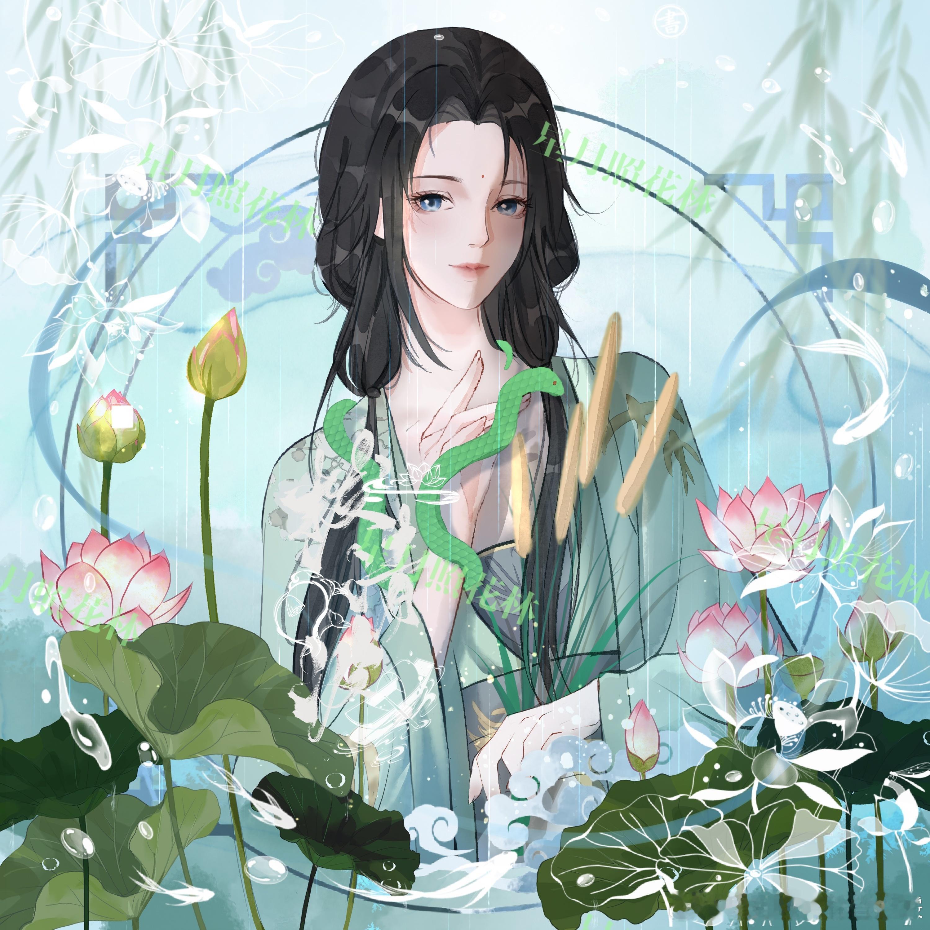 #一梦江湖[超话]#画师：画加平台拨清波老师[开学季]约的我流少侠与清崖，还有老