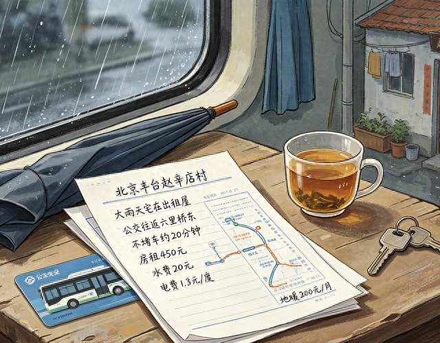 北京大雨天，躲在城中村四百五的小窝，难道就不算落脚吗？