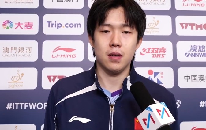 王楚钦：希望尽全力去捍卫国乒男队的荣耀，是使命感坚持走到最后