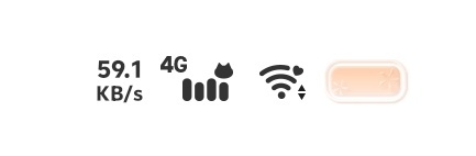 才发现田曦薇定制主题的状态栏都是可爱猫猫头