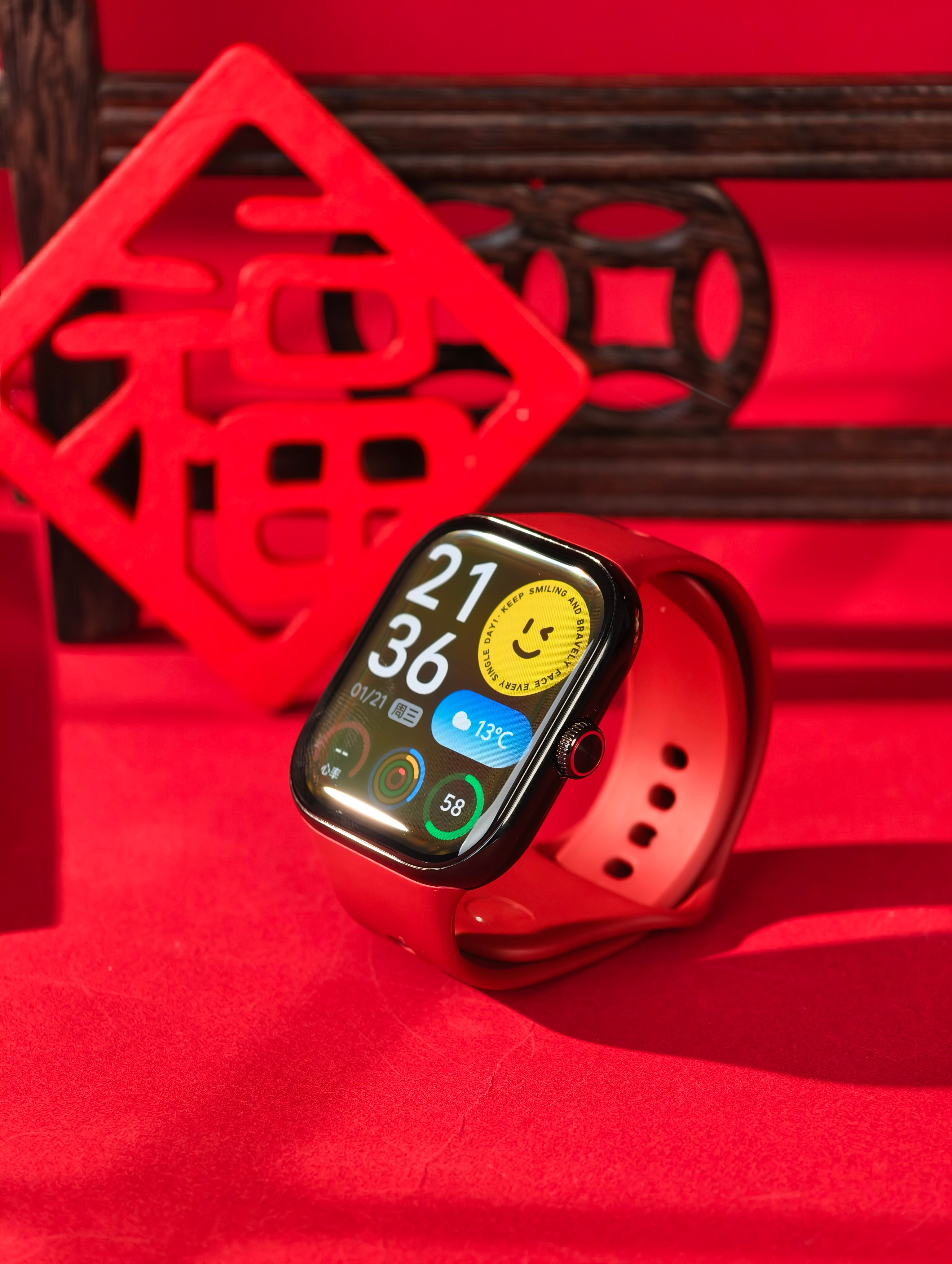 vivo WATCH GT 2 好运红配色表带也安排上了!过年戴出门年味十足，希