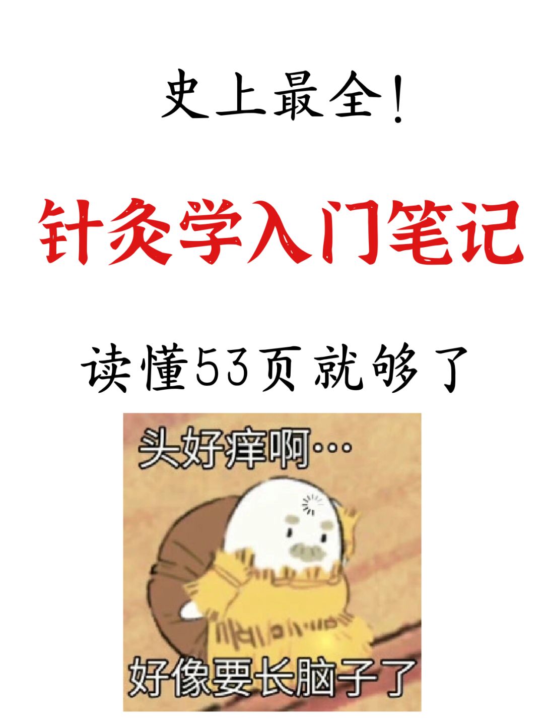 针灸学不头疼啦！全部烤点已汇总