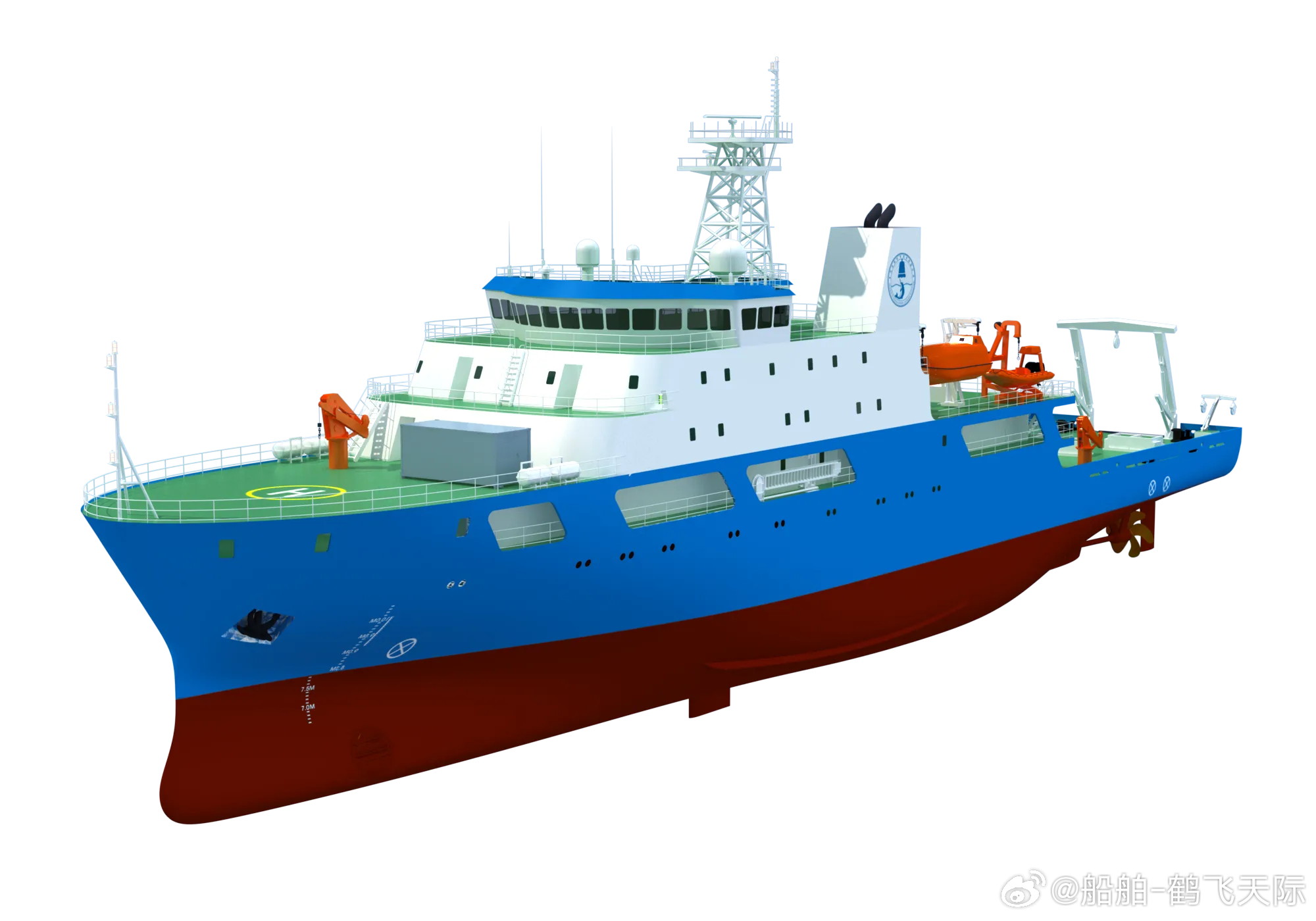 2024年9月27日，由芜湖造船厂有限公司承建的中国科学院声学研究所深远海实验船
