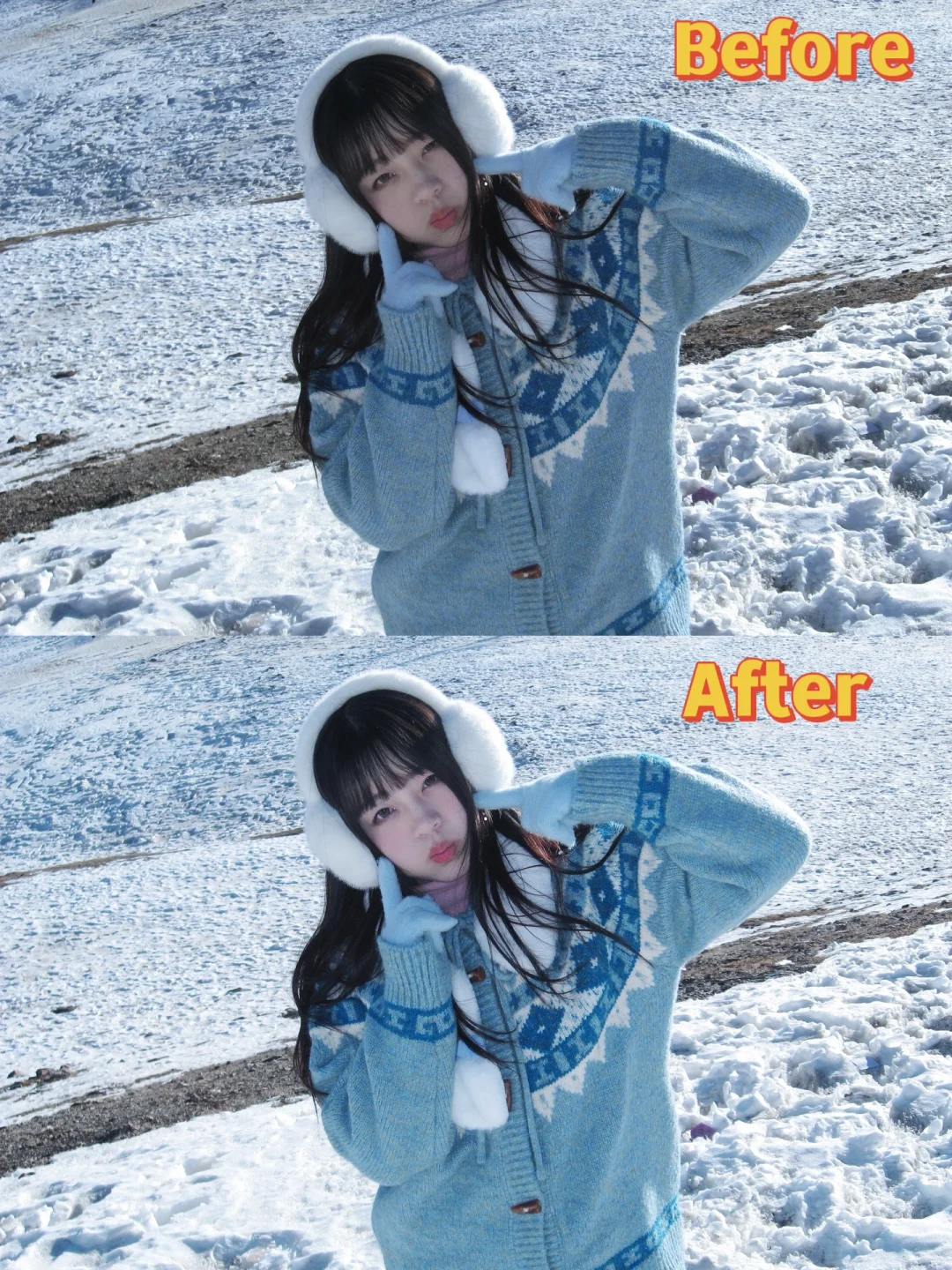 ccd|一看就会的清透感滤镜❄️